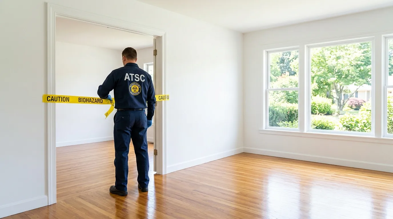 Certified biohazard cleanup crew performing Crime Scene Cleanup in Florin